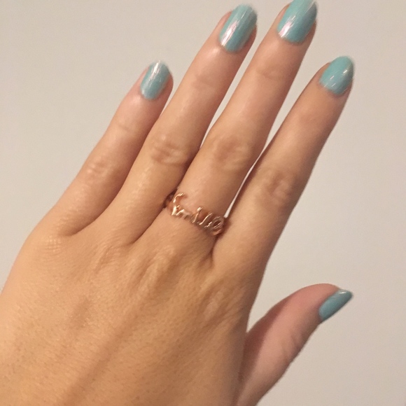 Smile Two-Sided Rose Gold Sparkling Statement Ring - Picture 6 of 8